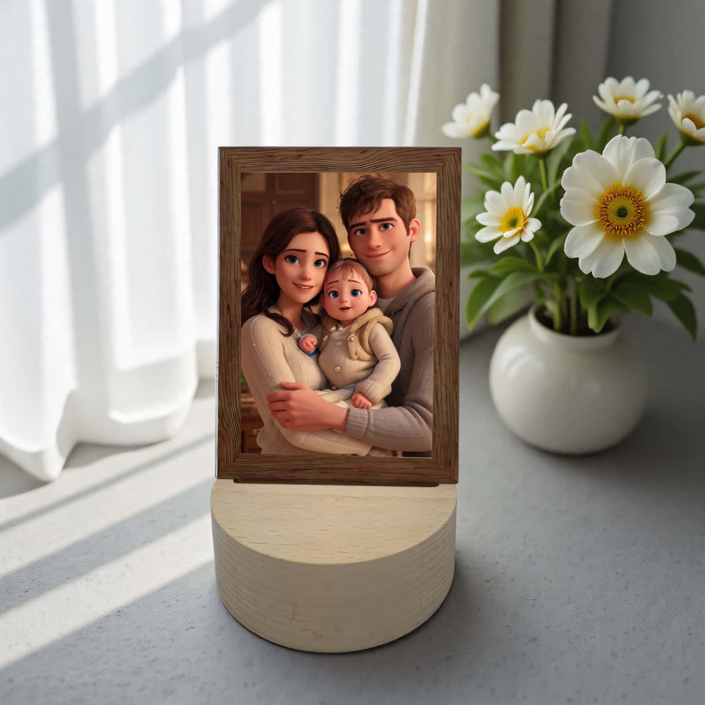 Custom Acrylic Photo Frame with LED Light – Perfect for Personalized Gifts and Home Decor
