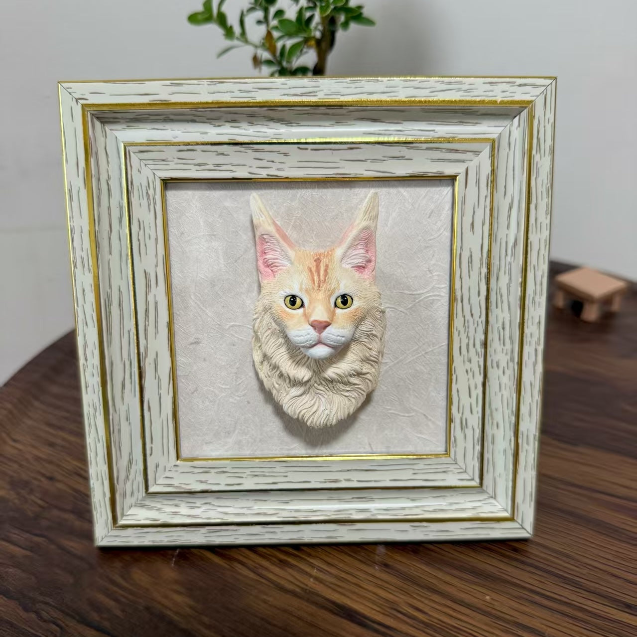 Customized Plaster Pet Sculpture with Magnet β Personalized Cat or Dog Keepsake for Car, Fridge, Frame