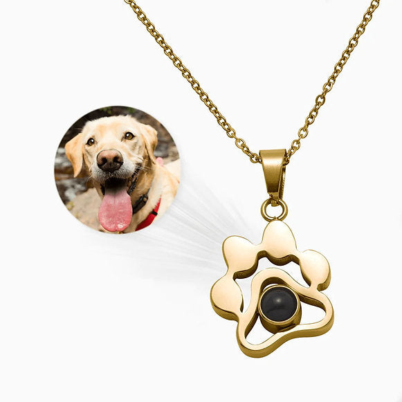 Pet Charm with Projection Photo Necklace