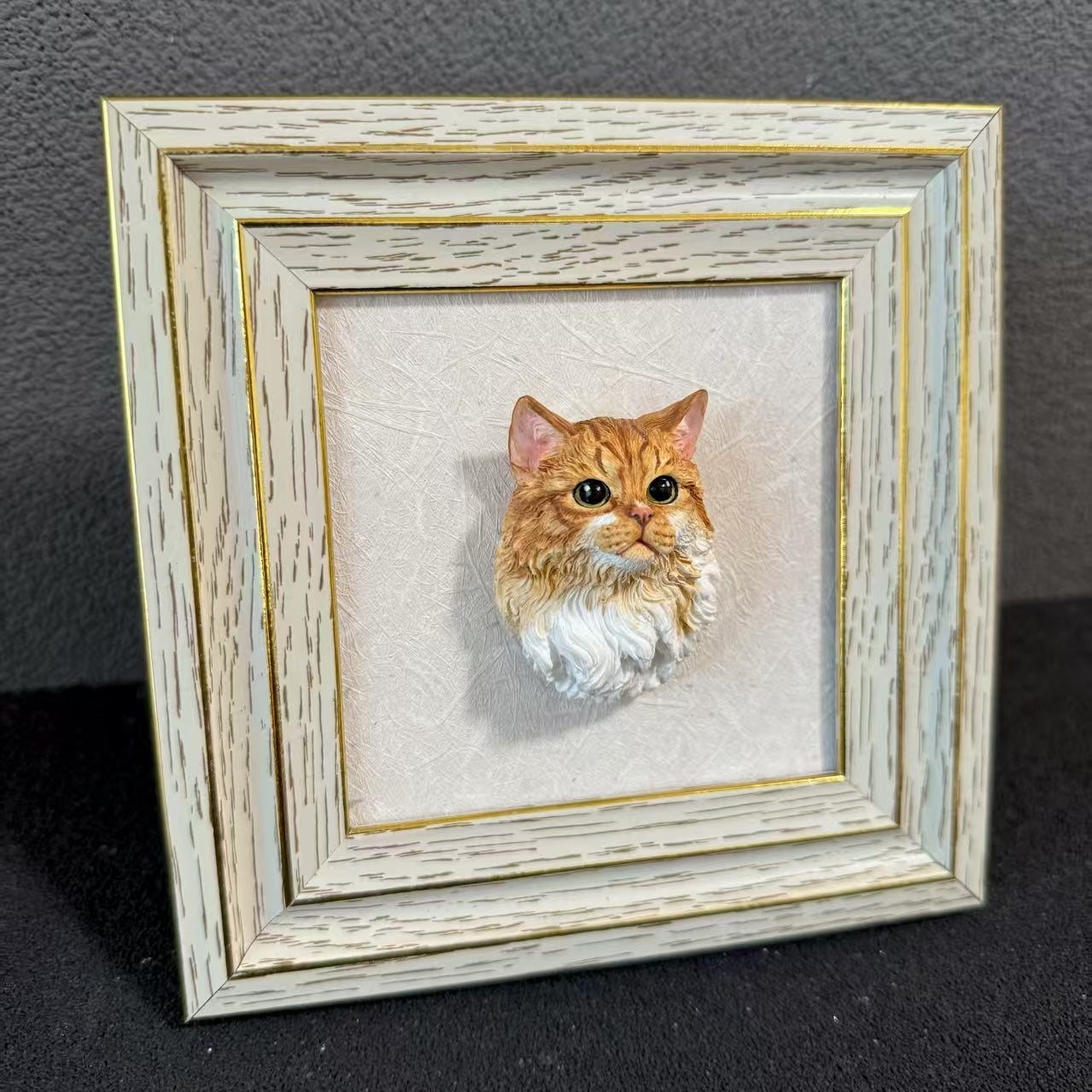 Customized Plaster Pet Sculpture with Magnet β Personalized Cat or Dog Keepsake for Car, Fridge, Frame