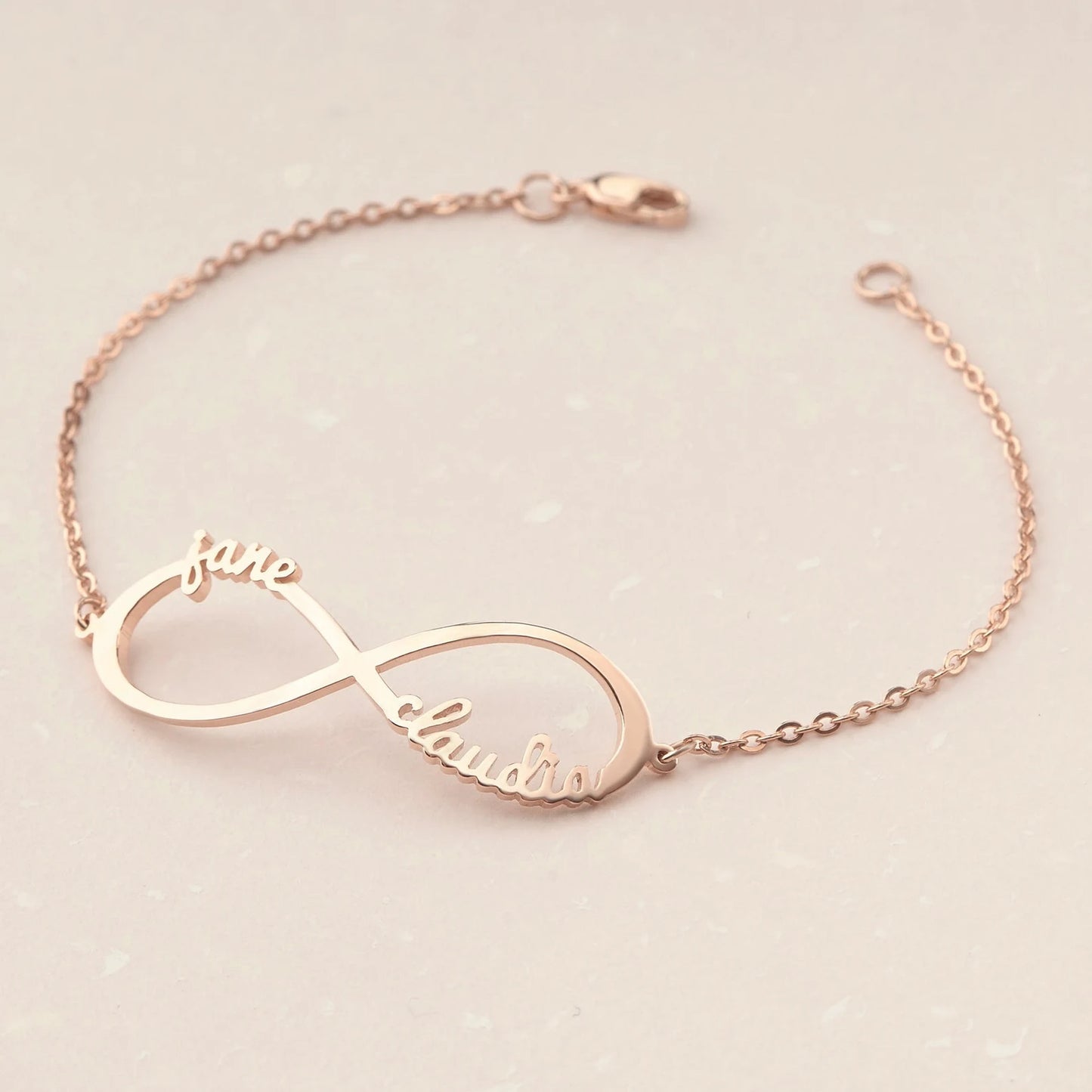 Personalized Infinity Bracelet with Multiple Names