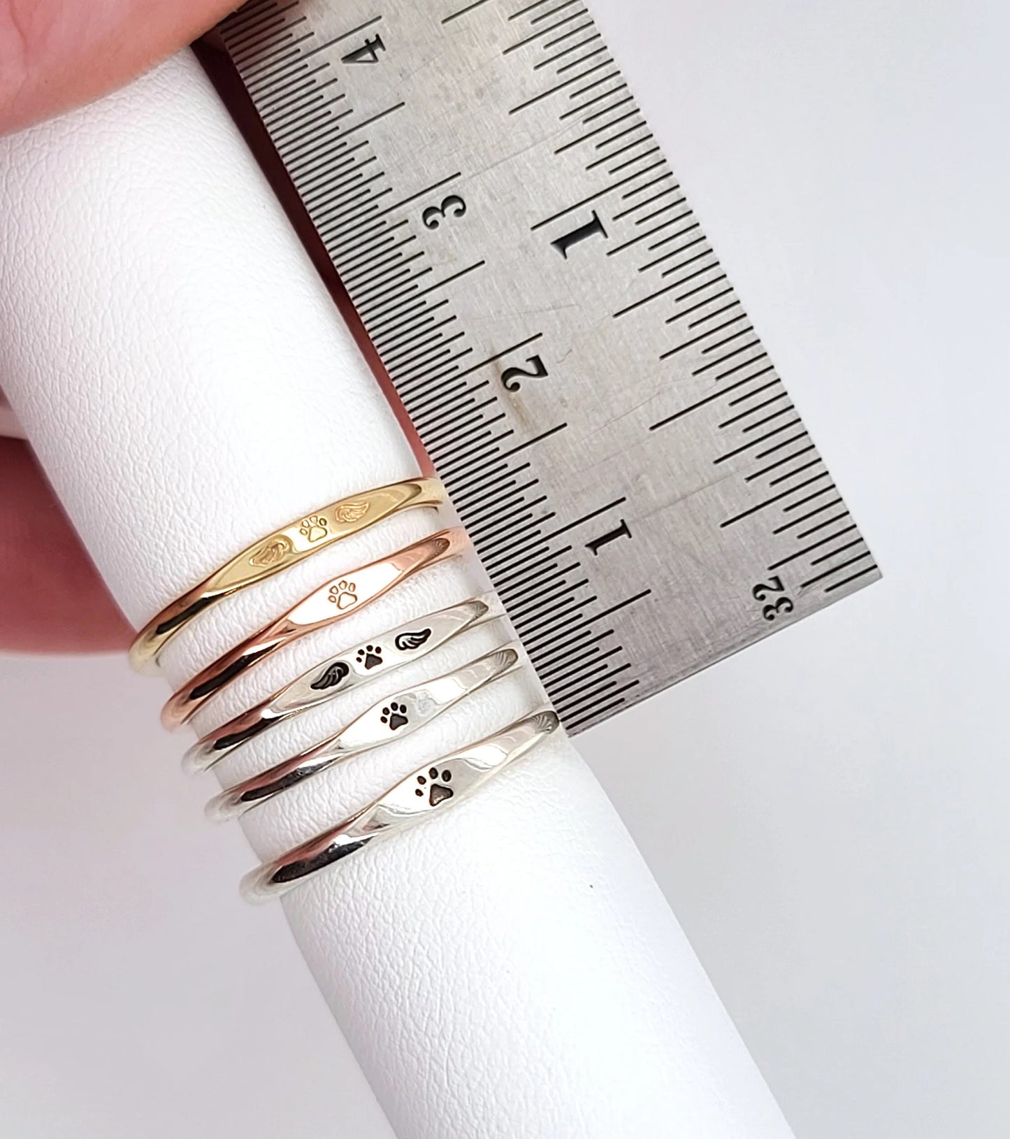Personalized Tiny Name Ring - Minimalist Style