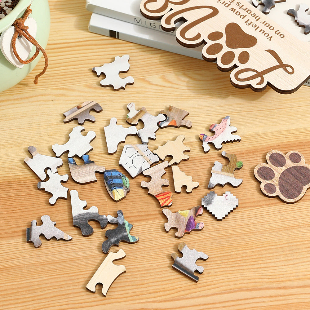 Personalized Pet Photo Puzzle with Custom Name Design