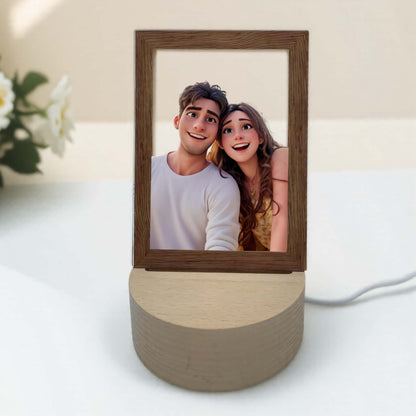 Custom Acrylic Photo Frame with LED Light – Perfect for Personalized Gifts and Home Decor