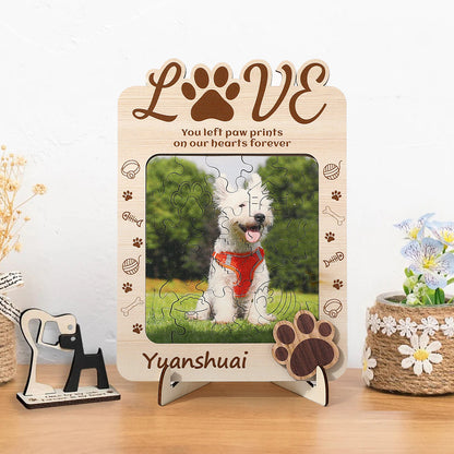 Personalized Pet Photo Puzzle with Custom Name Design