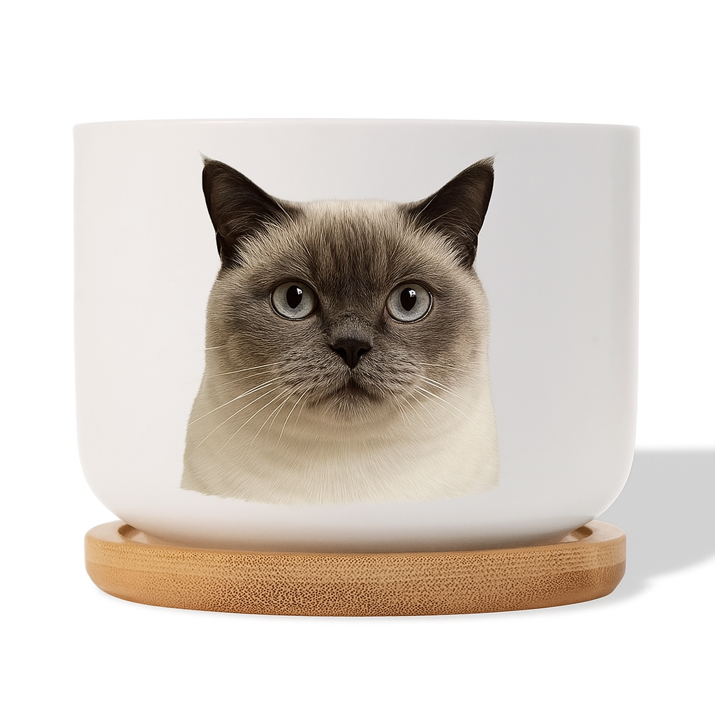 Personalized Pet Photo Custom Ceramic Planter