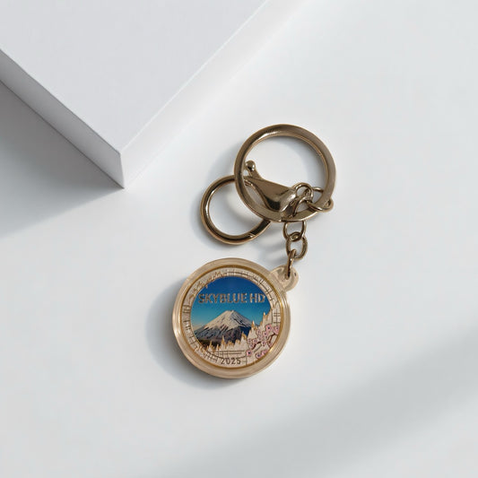 ✨ Skyblue Coin Keychain – Souvenir Edition