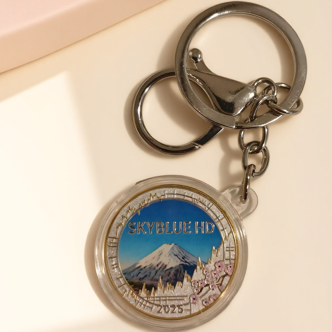 ✨ Skyblue Coin Keychain – Souvenir Edition