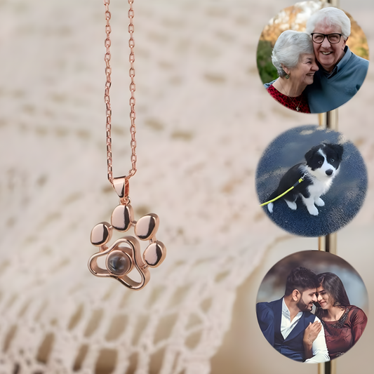 Pet Charm with Projection Photo Necklace