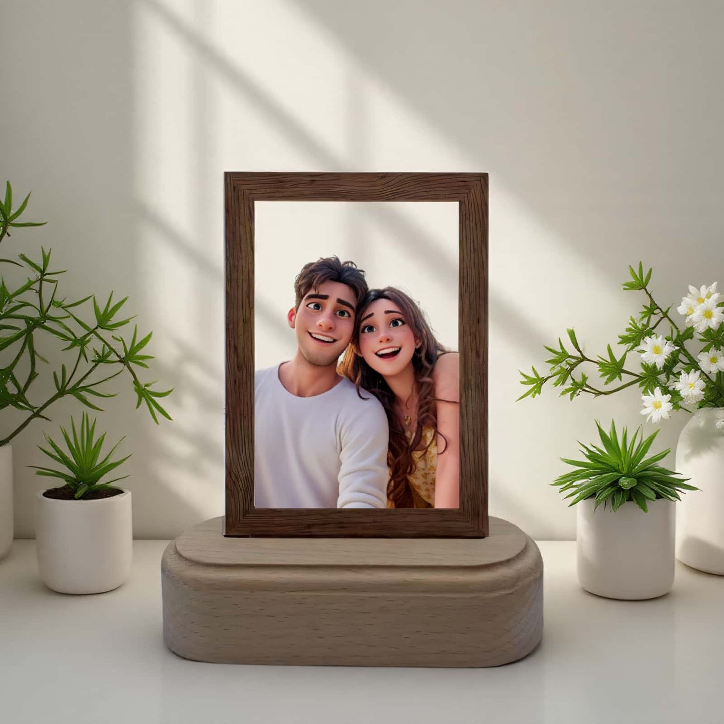 Custom Acrylic Photo Frame with LED Light – Perfect for Personalized Gifts and Home Decor