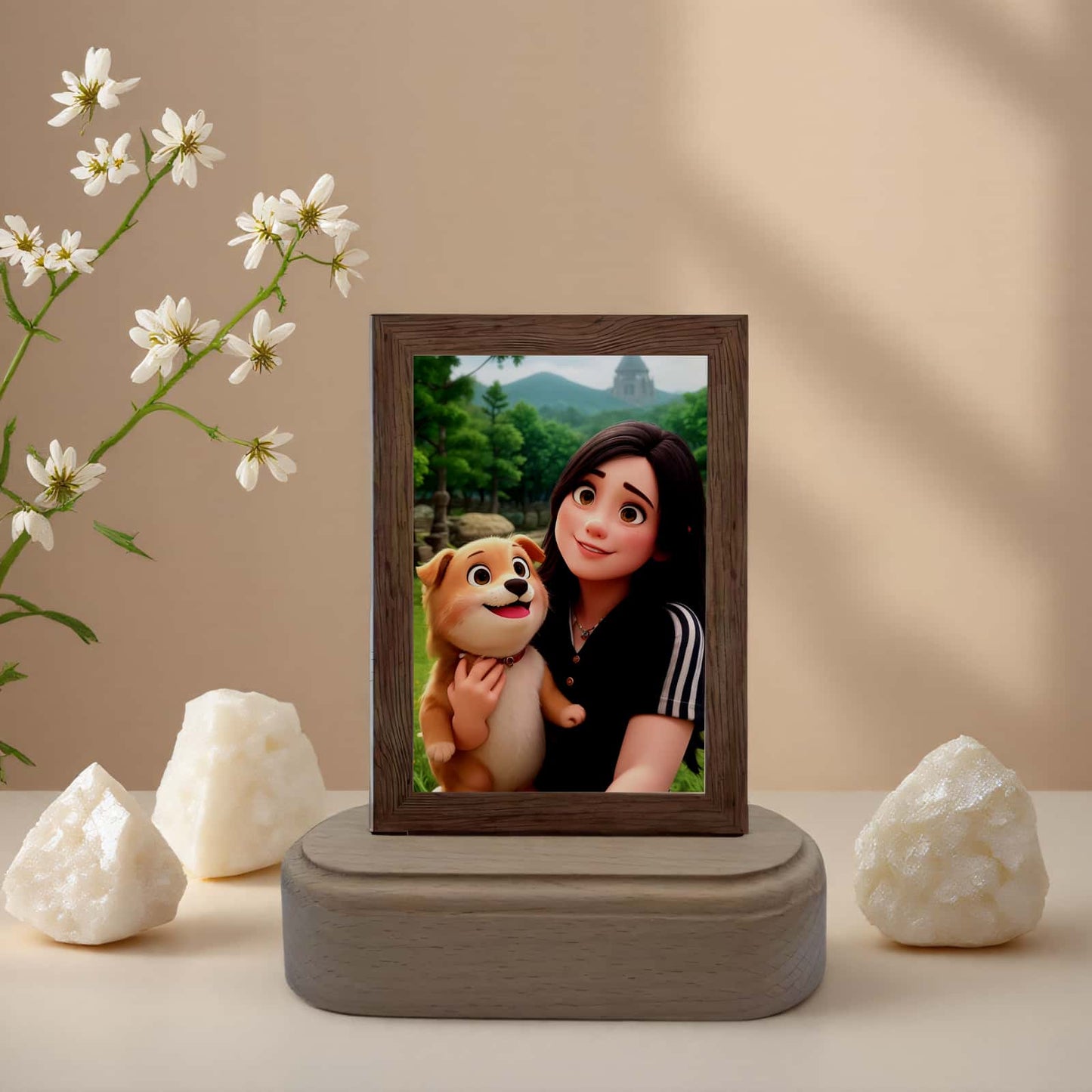 Custom Acrylic Photo Frame with LED Light – Perfect for Personalized Gifts and Home Decor