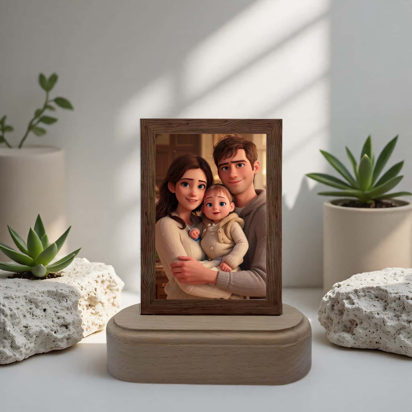 Custom Acrylic Photo Frame with LED Light – Perfect for Personalized Gifts and Home Decor