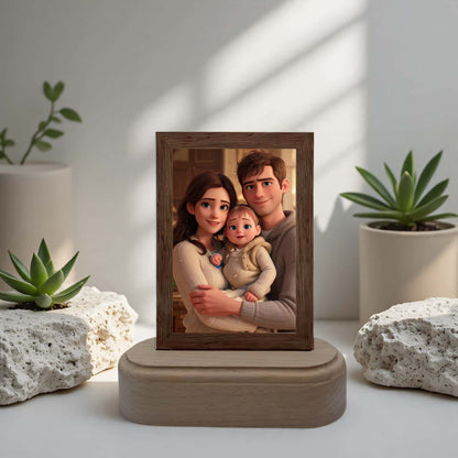 Custom Acrylic Photo Frame with LED Light – Perfect for Personalized Gifts and Home Decor