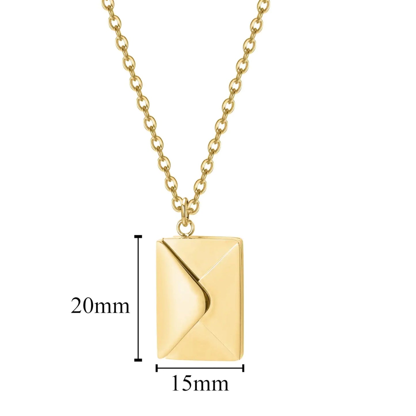 Handmade Message Envelope Necklace